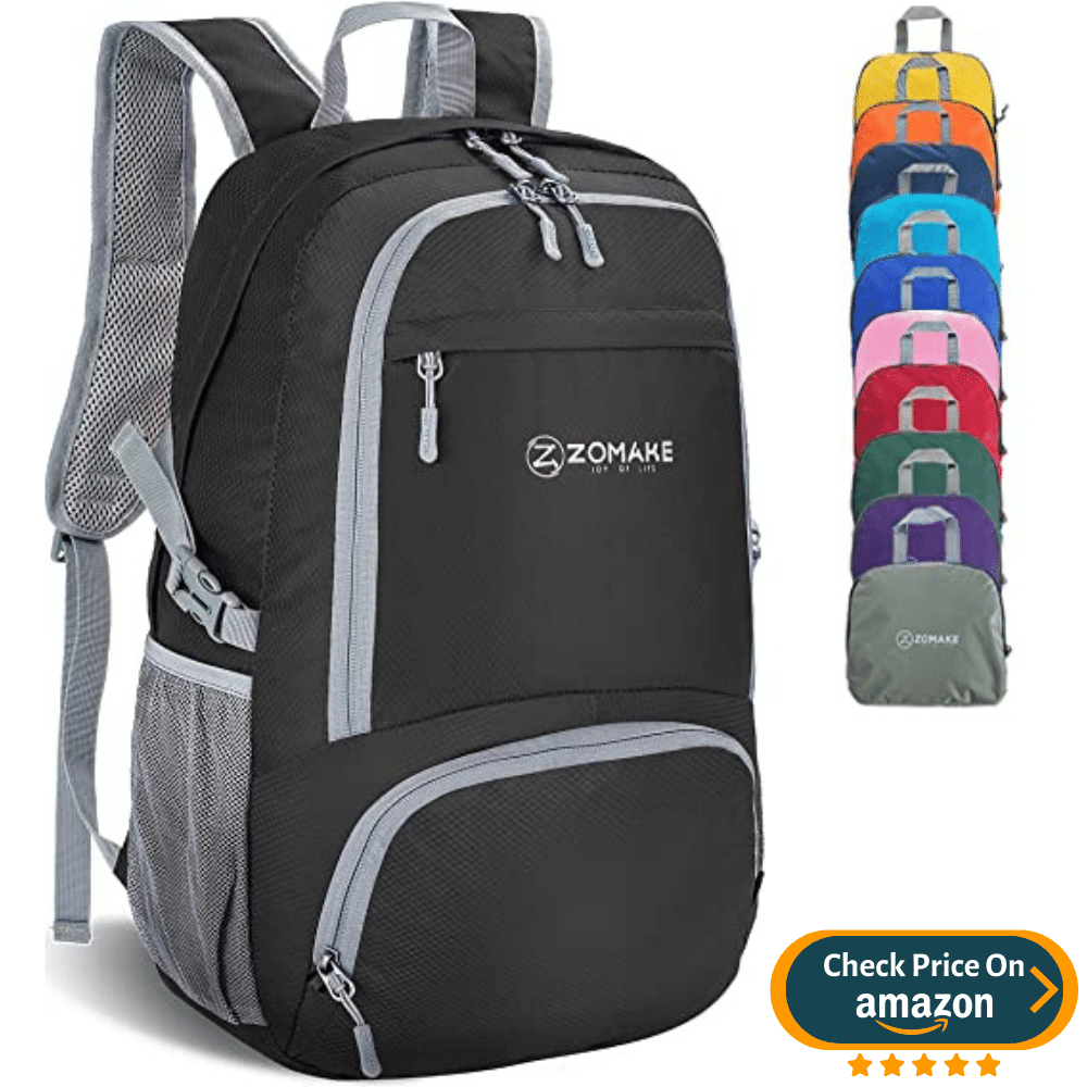 ZOMAKE Lightweight Water Resistant Backpack