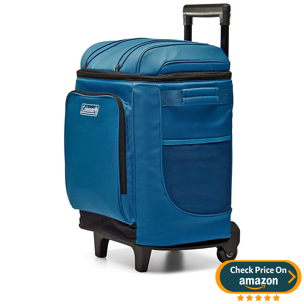 Coleman 42-Can Soft Cooler with Removable Liner & Wheels