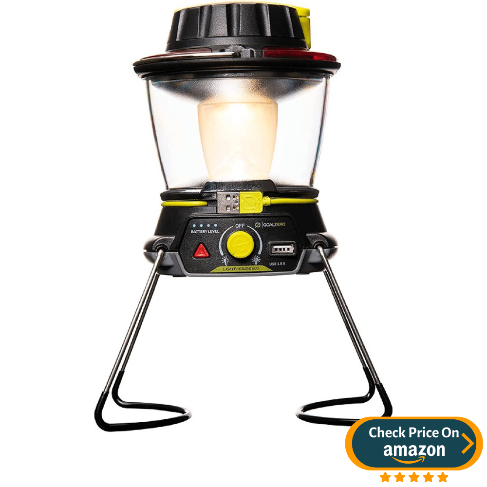 Goal Zero Lighthouse 600 Camping Lantern, 600-Lumen Solar LED Lantern