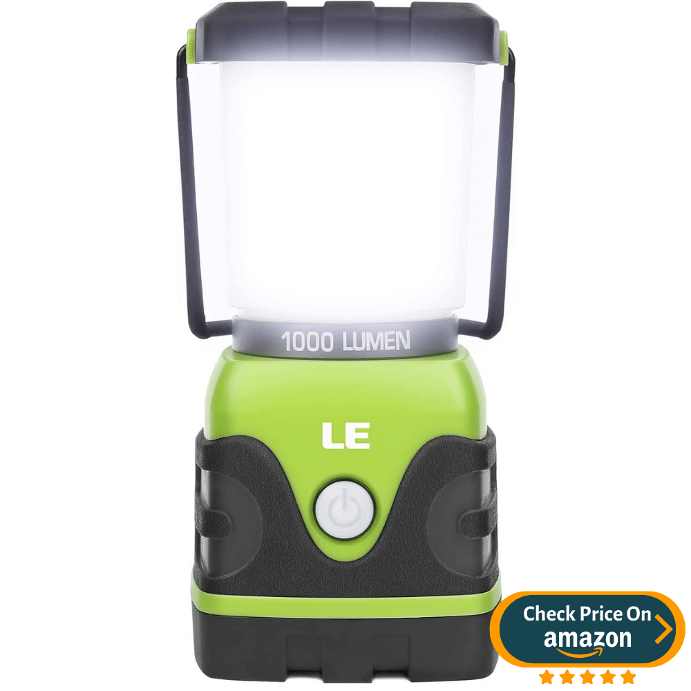 LE LED Camping Lantern, Battery Powered LED with 1000LM