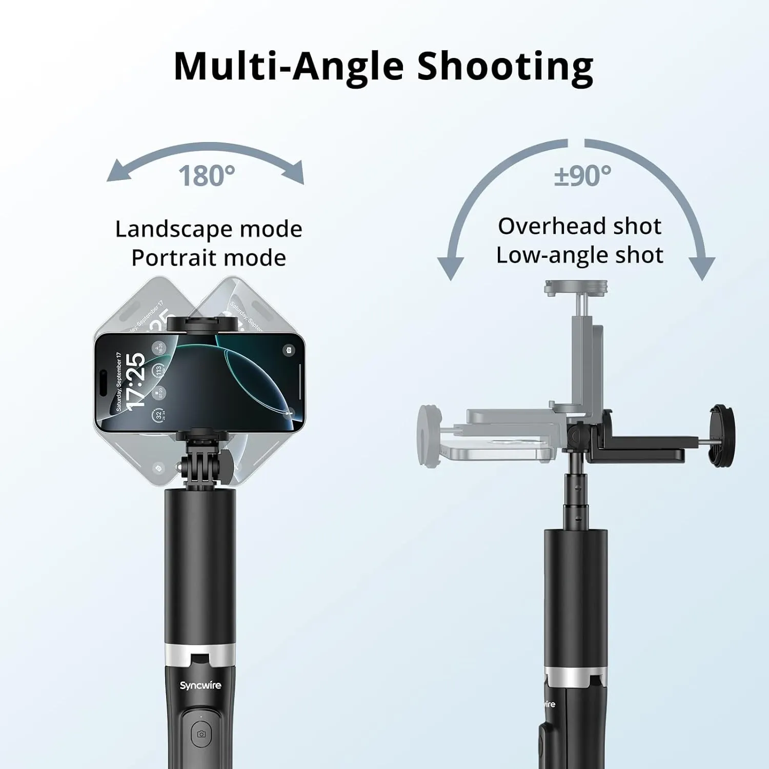 Height Range & Low Angle Flexibility
