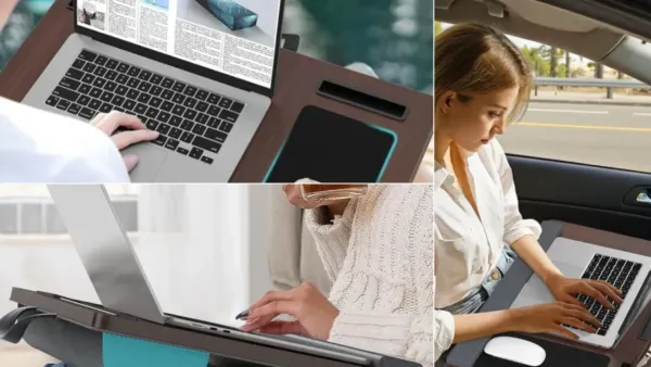 This Cushioned Lap Desk Keeps My Laptop
